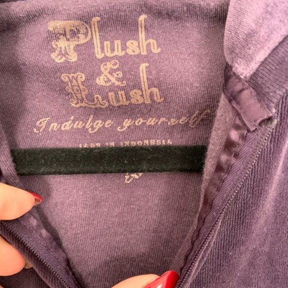 Victoria Secret Zip Up Hoodie Purple Size Small - Picture 4 of 5